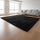 230x200cm Large Shaggy Floor Rug Area Carpet – Black Soft Mat for Bedroom or Living Room Comfort