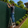 Fence Privacy Screen – 15mx2m Dark Green HDPE Mesh Windscreen