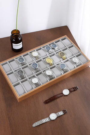 30-Grid Watch & Jewellery Tray Organiser Display Case Holder – Velvet Drawer Insert