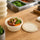 100PCS Corn Starch Food Containers with Lids Round Takeaway Boxes 1000mL