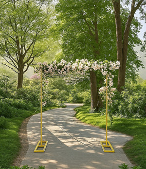 3m Wedding Arch Backdrop Stand – Square Metal Frame for Balloons & Flowers