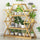 Bamboo Multilayer Plant Stand – Flower & Bonsai Rack Shelf for Porch, Lawn or Patio in Wood