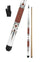 57in 2-Piece Wood Pool Cue Stick 21oz with Carry Bag