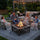 Square Fire Pit – Metal Design with Mesh Screen Lid & Poker