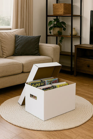 10Pcs Corrugated Cardboard Storage Boxes – Multi-Purpose Organising Cartons