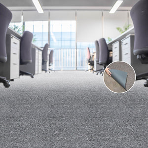 5m2 Box of Premium Carpet Tiles Commercial Domestic Office Heavy Use Flooring in Grey