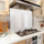 Toughened 90 x 70cm White Glass Kitchen Splashback – Modern Heat-Resistant Design for Homes