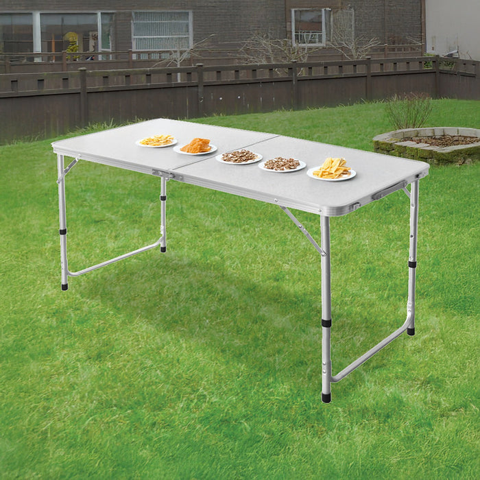 Aluminium Folding Table 120cm Portable Indoor Outdoor Picnic Party Camping Tables