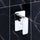 Single Square Shower Bath Mixer Tap Bathroom WATERMARK Approved - Chrome