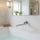 240mm Brass Bath Safety Spout Tap 180 degree Swivel Bathroom Faucet