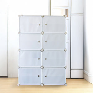 White Cube DIY Shoe Cabinet Rack Storage Portable Stackable Organiser Stand 