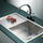 960x450mm Handmade 1.2mm Stainless Steel Sink – Undermount/Topmount with Waste & Stainless Steel 304 Look