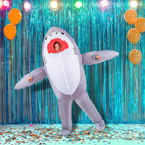 Shark Fancy Dress Inflatable Suit -Fan Operated Costume