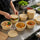100PCS Corn Starch Food Containers with Lids Round Takeaway Boxes 750mL