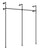 Industrial Pipe Clothes Rack Wall Mounted 193cm Heavy Duty Black