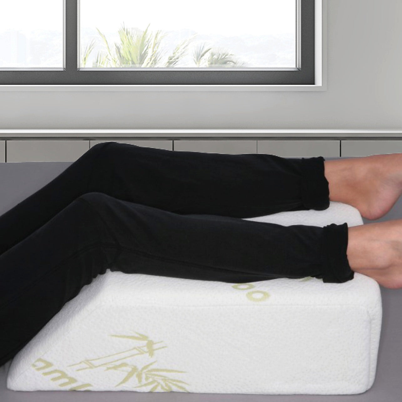 Leg Elevation Pillow Memory Foam Leg Elevating Support Wedge