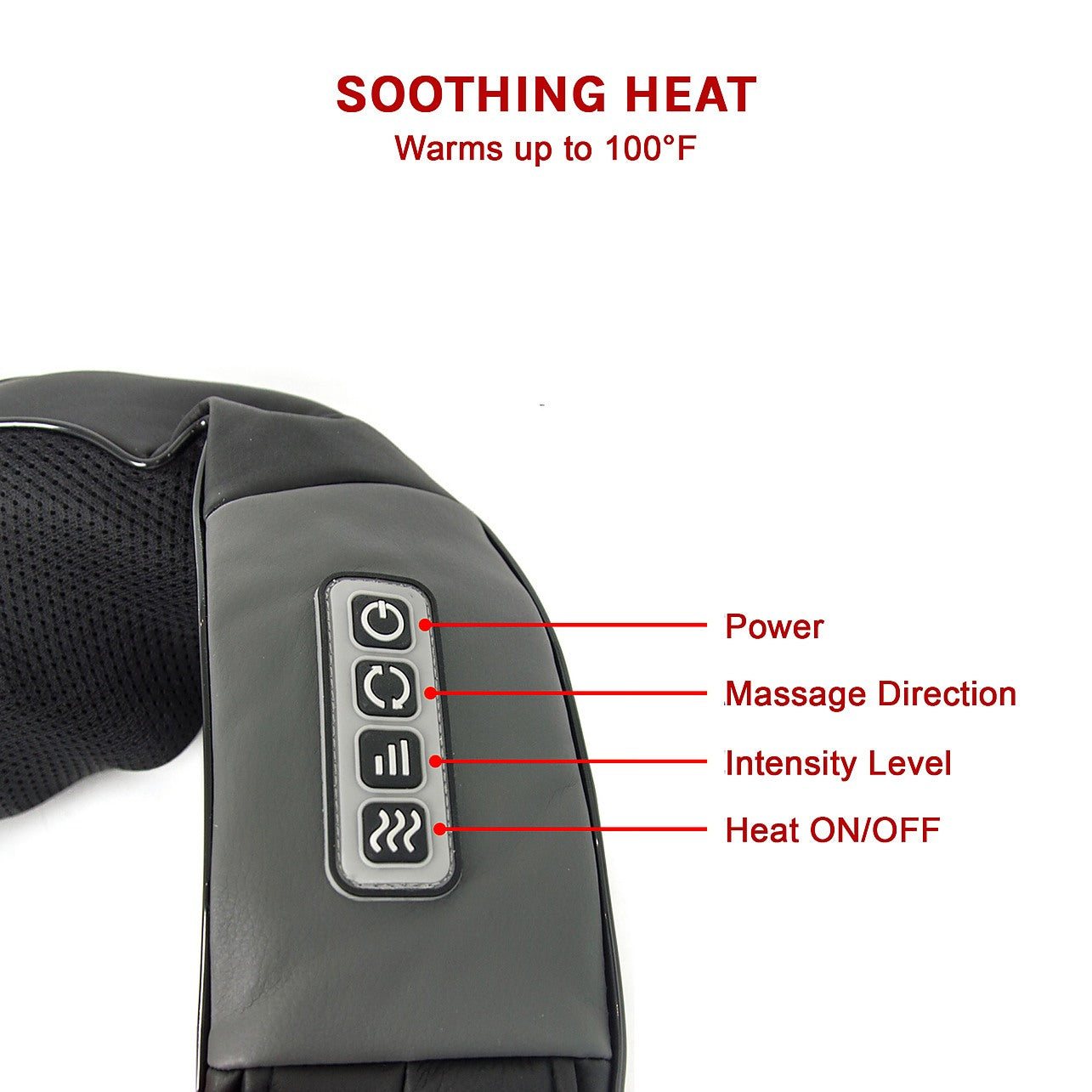 Shiatsu Neck & Back Massager with Heat Deep Kneading Massage Pillow for  Shoulder - Home & Lifestyle > Health & Beauty