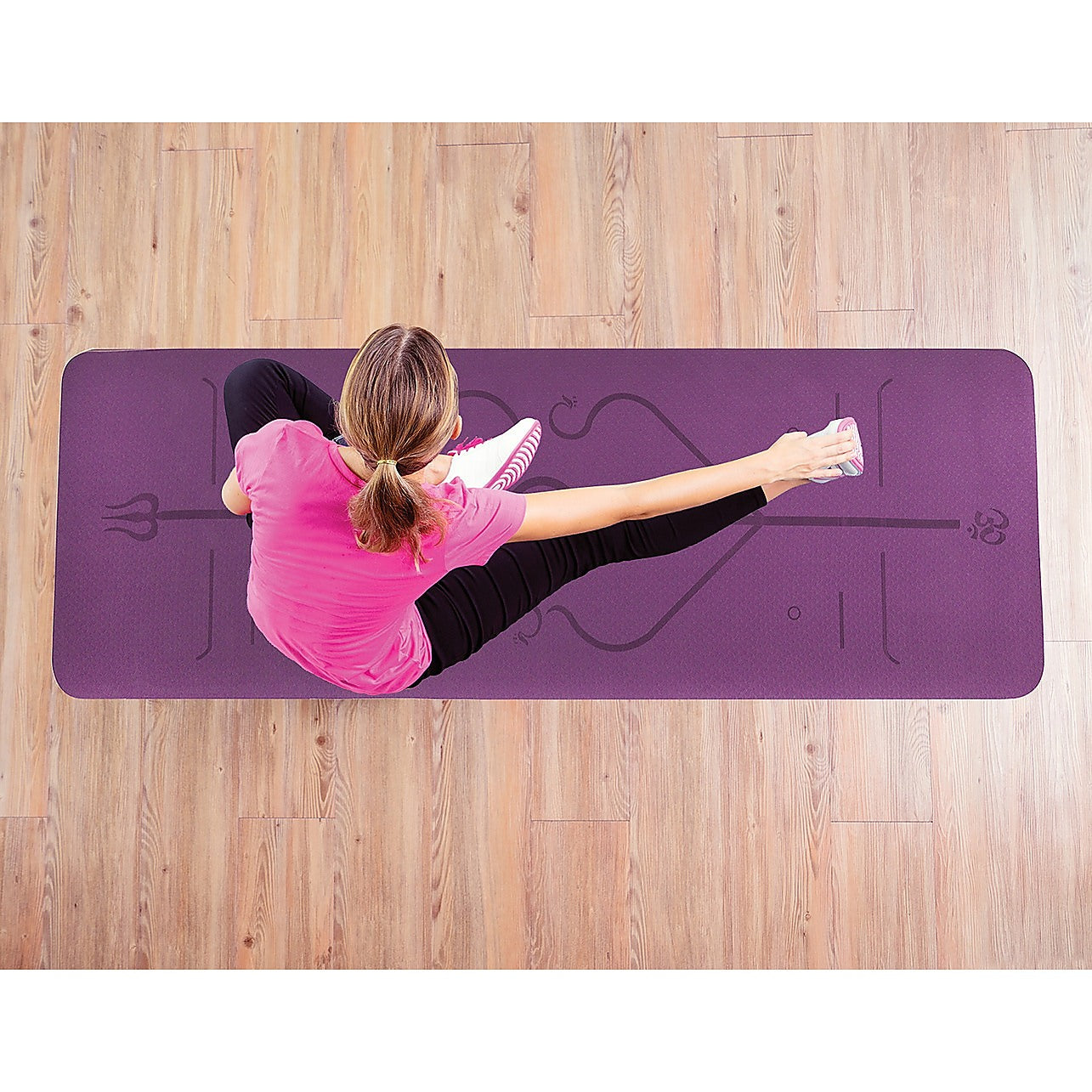 PowerTrain Cork Yoga Exercise Mat Eco Friendly Home Gym Pilates Floor  Fitness 6mm Thick