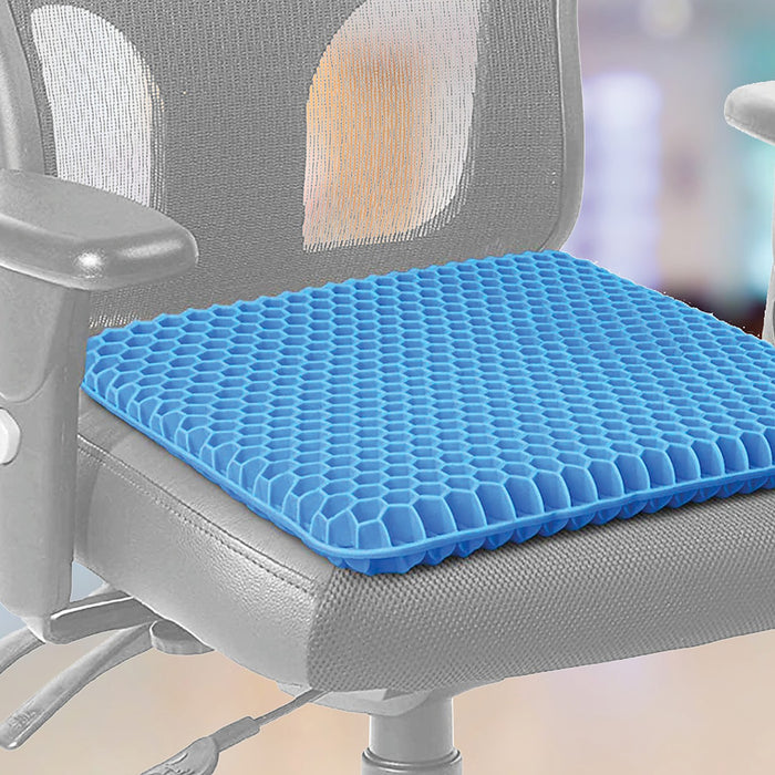 Gel Chair Seat Cushion For Lower Back Pain Pressure Relief Wheelchair Car Office