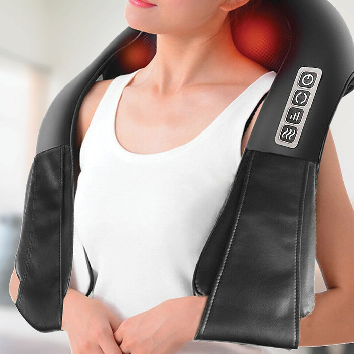 Shiatsu Neck & Back Massager with Heat Deep Kneading Massage Pillow for  Shoulder - Home & Lifestyle > Health & Beauty